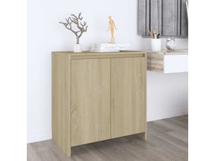 Buffet cuisine, meuble de rangement, commode chêne sonoma 70x41x75 cm bois d'ingénierie shl826