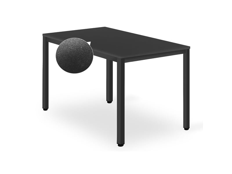 Table à manger moderne tessa noire 120x60 cm - Conforama D