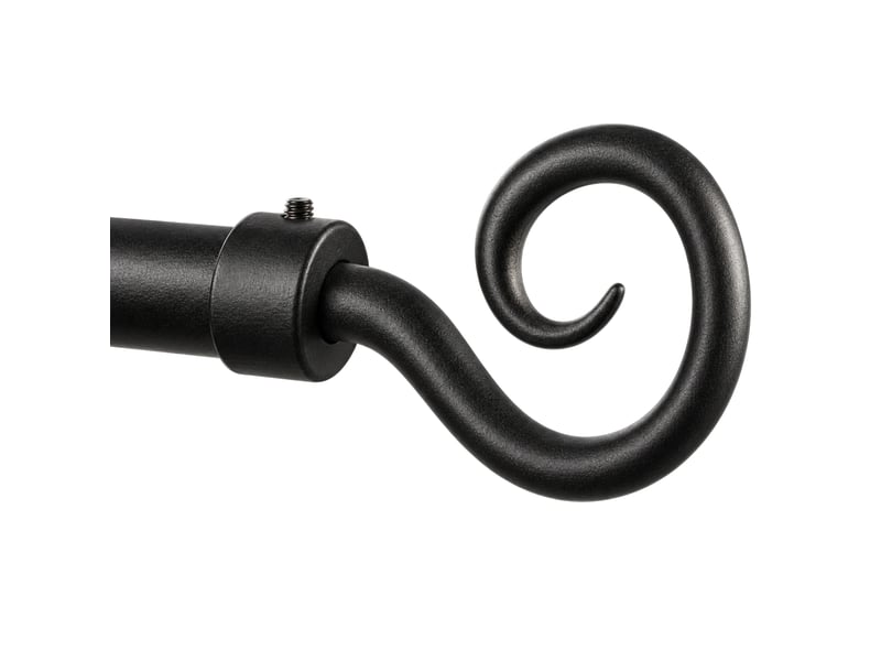  Kit tringle à rideaux fixe avec embouts crosse d20mm 180 cm  - Conforama B