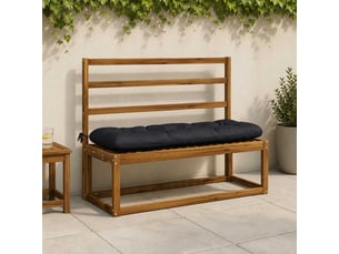 Lot de 2 coussins de banc, coussins d'assise vianen 100 % polyester bleu foncé cf57645