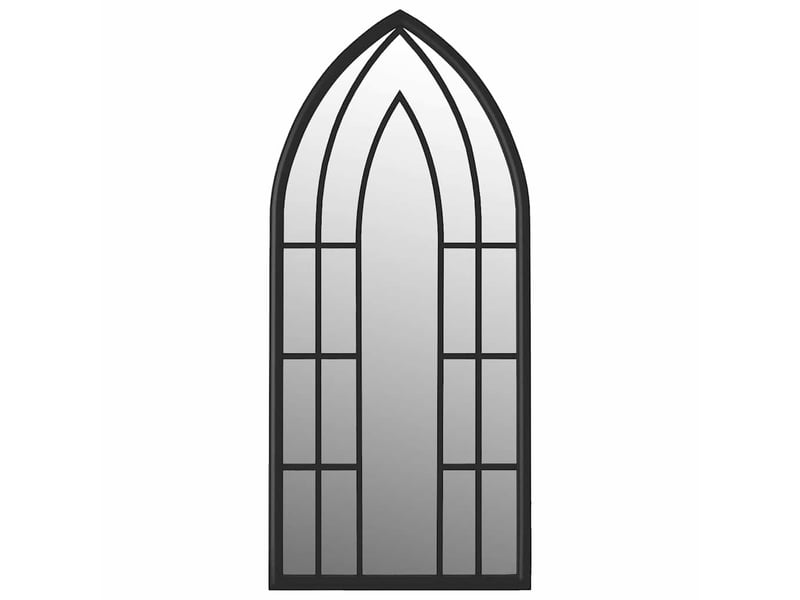  Miroir, miroir décoratif noir 100x45 cm fer pour utilisation à l'intérieur cf62890  - Conforama A