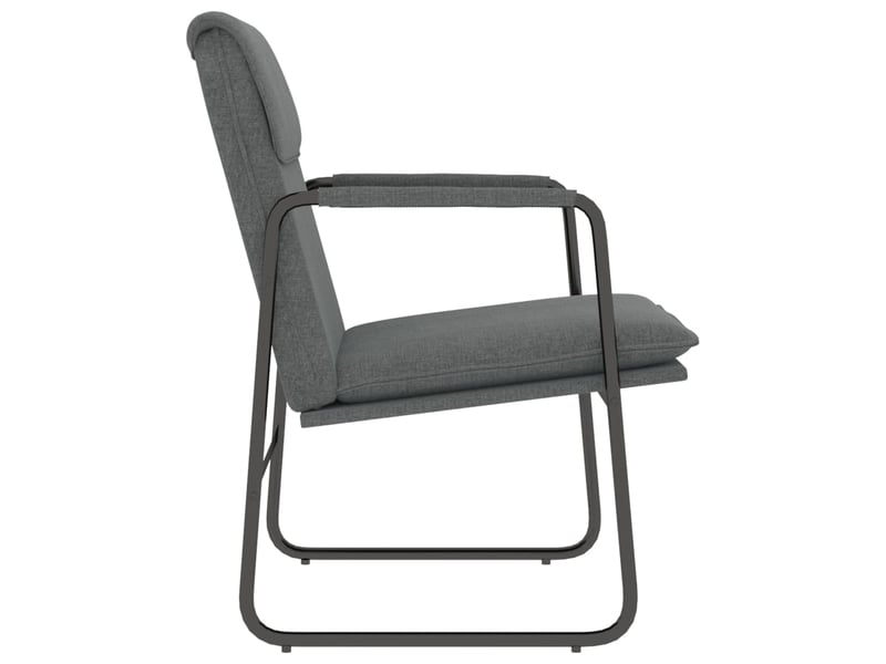  Chaise longue gris foncé 55x64x80 cm tissu cf28593  - Conforama D