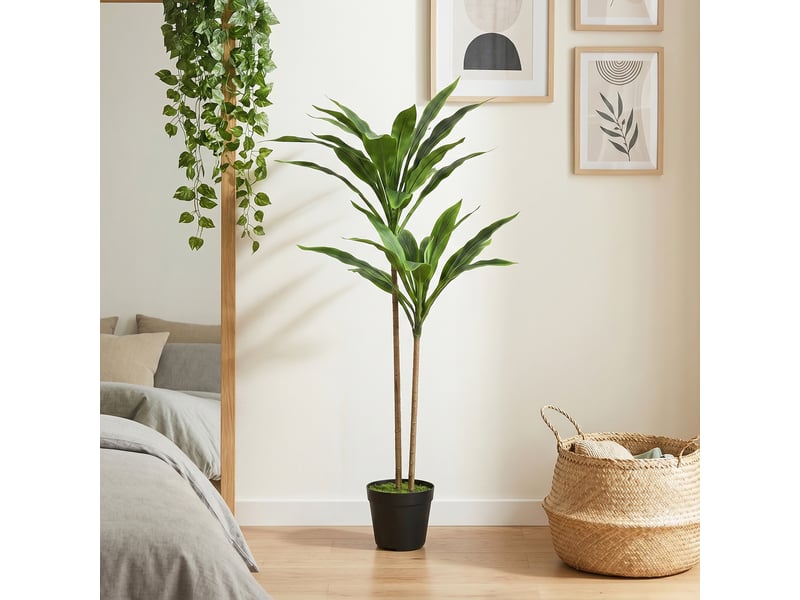  Cordilinéa artificielle, 29 feuilles, branches flexibles, verte  - Conforama D