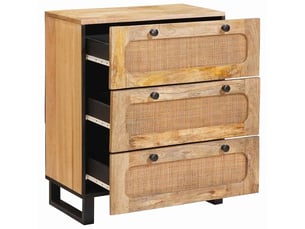 Buffet 3 tiroir(s) - 60 cm coloris marron