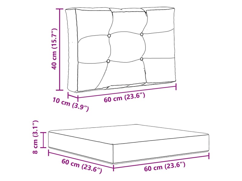  Coussin de canapé d'extérieur, coussin de chaise polyester beige 60 x 60 cm cf54022  - Conforama E