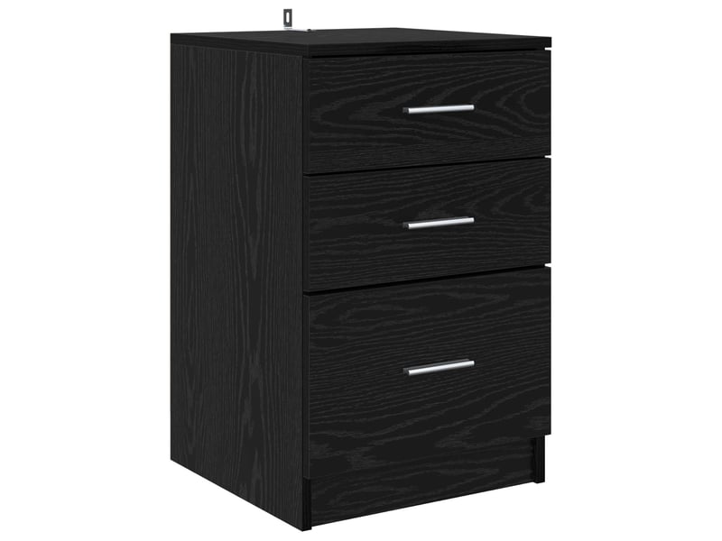  Table de chevet - cabinet de chevet - table de nuit chêne noir 40 x 40 x 63 cm bois d'ingénierie  - Conforama A