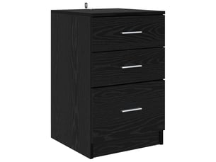 Table de chevet - cabinet de chevet - table de nuit chêne noir 40 x 40 x 63 cm bois d'ingénierie