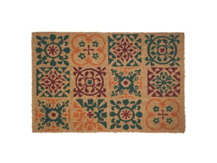 Paillasson d'entrée en coco heritage 40x60cm multicolore
