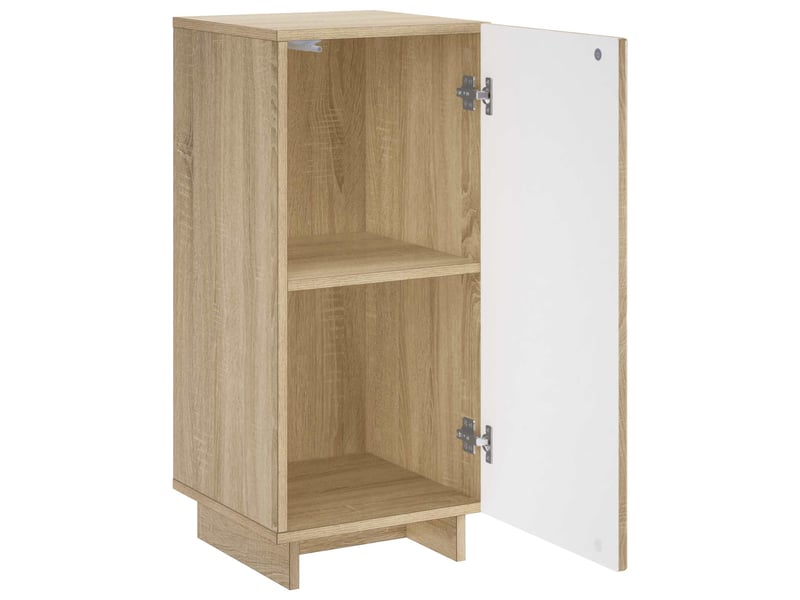  Buffet salon, buffet de rangement chêne sonoma 33,5x34,5x75 cm bois d'ingénierie shl62150  - Conforama C