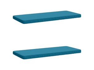 Lot de 2 coussins de banc, coussins d'assise vught 100 % polyester bleu clair cf57856