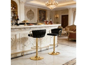 Tabourets de bar élégance lot de 2, coussin doux, cuisine, café et sièges confortables modernes