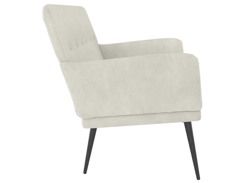  Banc chambre, banc de lit crème 108x79x79 cm velours shl46325  - Conforama D