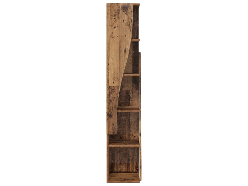  Meuble d'angle, meuble de rangement salon 27,5x27x140cm bois d'ingénierie bois ancien  - Conforama E