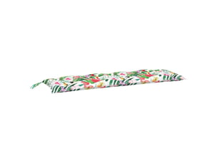 Coussin de banc de jardin, coussin d'assise multicolore 150x50x7 cm tissu oxford cf52766