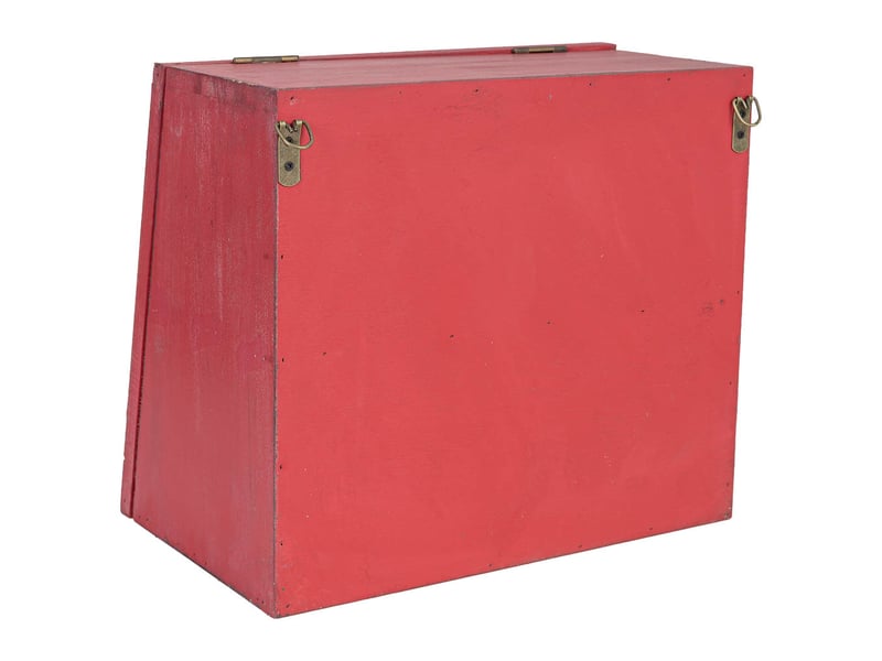  Vitrine en bois rouge 40x25x35 cm h  - Conforama E