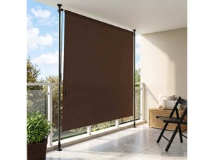 Store enrouleur, store roulant extérieur marron 150 x 270 cm cf47450