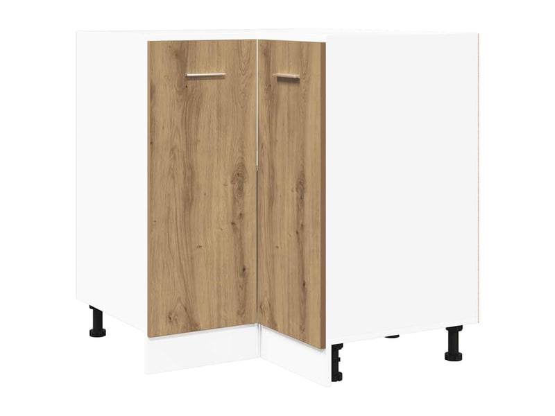  Meuble de cuisine lyon chêne artisanal 75,5x75,5x81,5cm bois d'ingénierie  - Conforama A