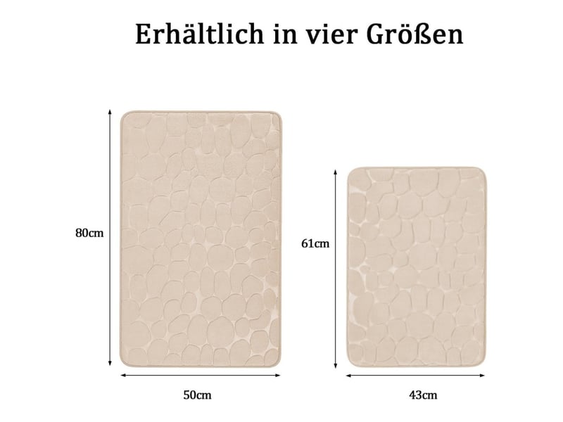  Tapis de bain, 40*60cm violet tapis salle de bain antidérapant absorbant tapis de salle de bain, mousse à mémoire de forme shower mat  - Conforama E