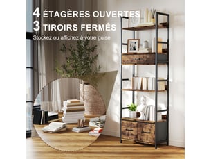 Etagère 60 cm coloris marron