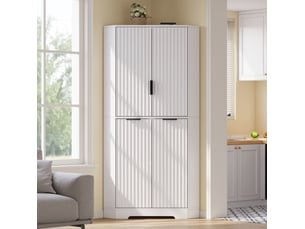 Buffet 4 porte(s) 0 tiroir(s) <strong>WISHDOR</strong> <strong></strong> - 60 cm coloris blanc