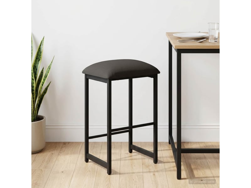  Tabouret de bar, chaise de bar gris foncé 40x32x64 cm bois d'ingénierie shl33213  - Conforama B