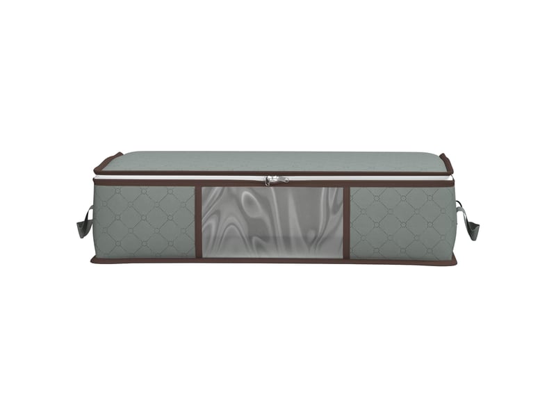 Boîte de rangement avec fenêtre latérale transparente 2 pcs gris shl91856 - Conforama E