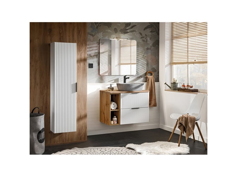  Miroir salle de bain rectangulaire 80x70 cm sans cadre design  - Conforama C