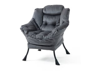 Fauteuil fixe  <strong>MODENVIE</strong> Velours gris