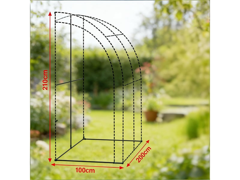 Serre adossée portable, serre extérieure pour plantes, format compact  - Conforama C