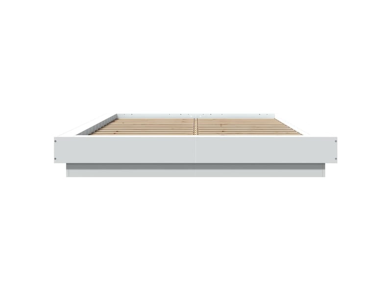  Lit double- lit adulte -  cadre de lit sans matelas blanc 135x190 cm  - Conforama C