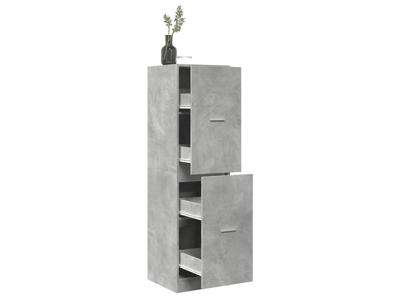  Meuble de rangement, armoire d'apothicaire gris béton 40x41x144,5 cm bois ingénierie  - Conforama B
