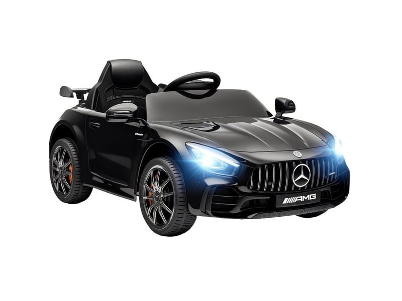  Voiture électrique enfant mercedes-benz amg gtr 108x67x46 cm avec télécommande noire  - Conforama A