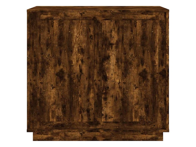  Buffet - bahut - meuble de rangement chêne fumé 80x34x75 cm bois d'ingénierie  - Conforama E