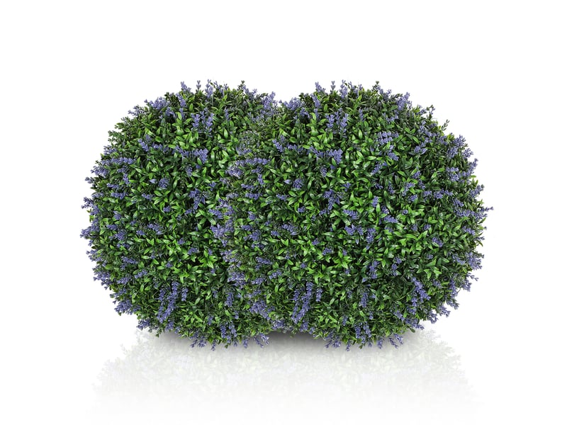  Lot de 2 plantes artificielles lavande 42x42x42 cm protection uv violet  - Conforama A