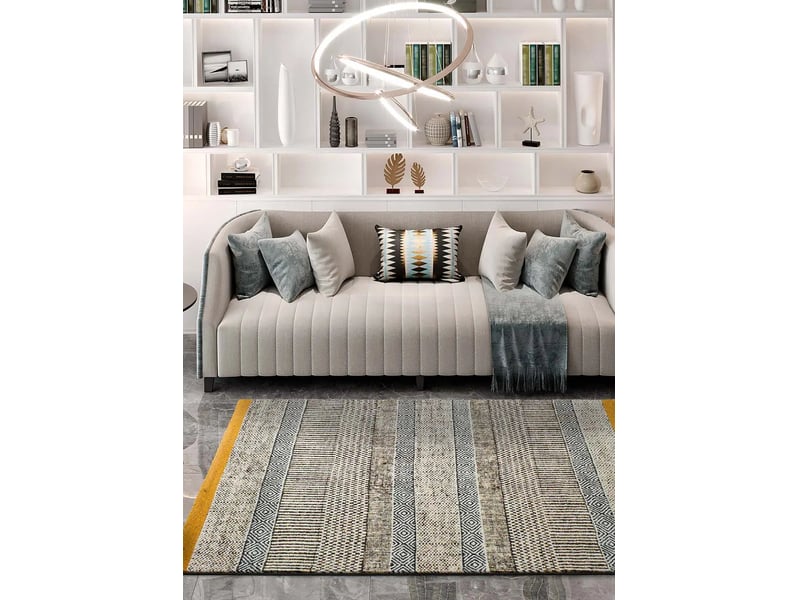  Tapis atticgo shiraz gris rectangulaire - 100% polypropylène, dos jute sibling-shiraz16569 - Conforama B
