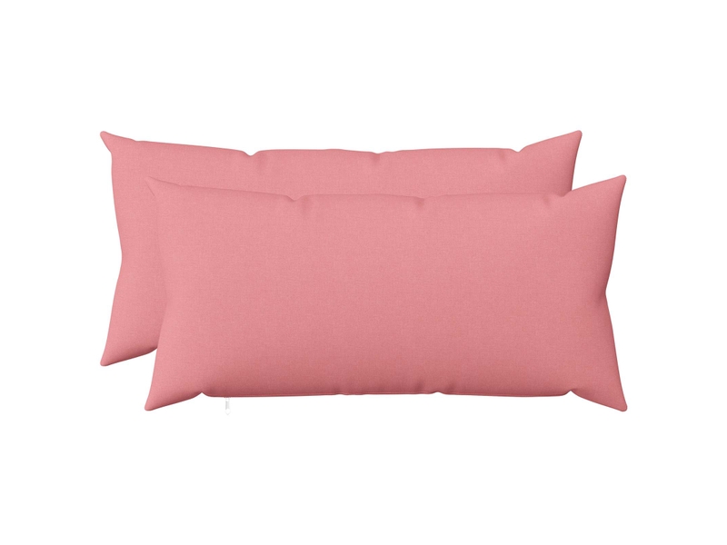  Lot de 2 coussins avec oreiller, coussins décoratifs heerlen rose tissu cf50304  - Conforama B