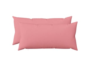 Lot de 2 coussins avec oreiller, coussins décoratifs heerlen rose tissu cf50304