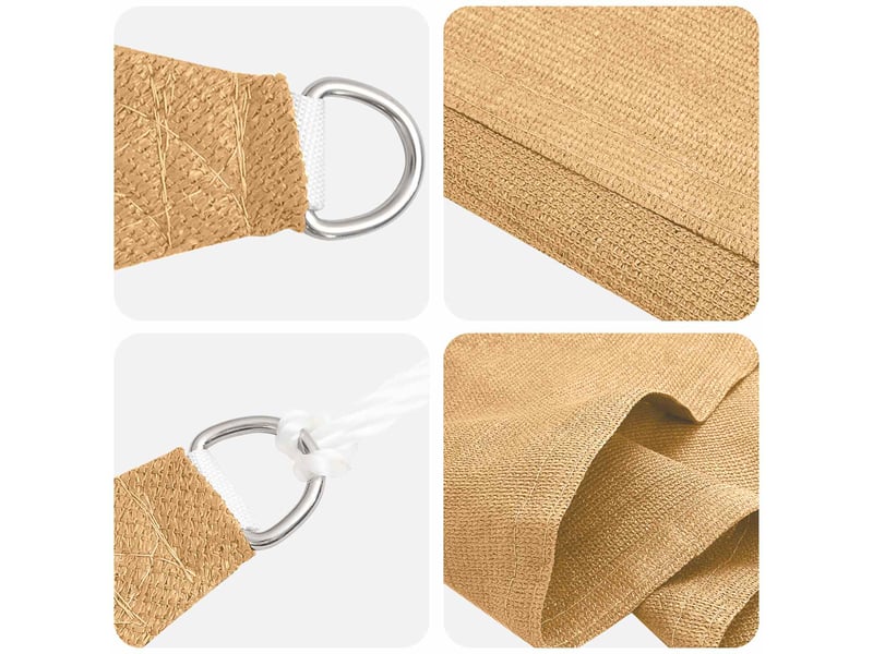  Vidaxl voile d'ombre sable 2 x 6 m hdpe  - Conforama B