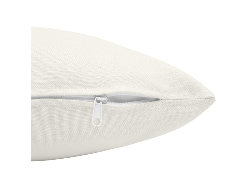  Lot de 2 coussins avec oreiller, coussins décoratifs heerlen blanc tissu cf50157  - Conforama D