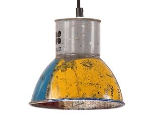 Lampe suspendue, suspension luminaire industrielle 25 w multicolore ronde 17 cm e27