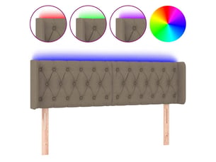 Tete de lit A poser largeur 147 cm   taupe