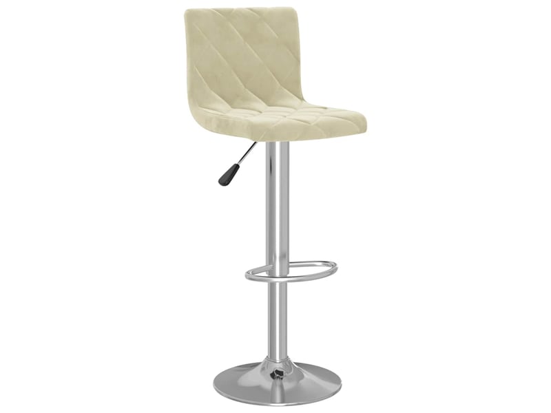  Lot de 2 tabouret de bar, chaise de bar crème velours shl3105  - Conforama C