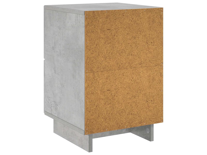  Table de chevet - cabinet de chevet - table de nuit gris béton 33,5 x 34,5 x 50 cm  - Conforama E