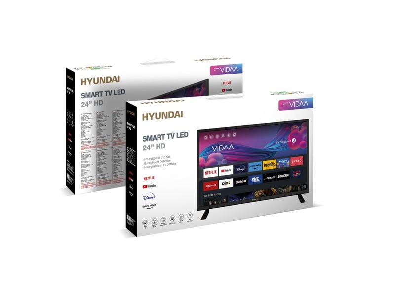 Tv smart 24'' hd led 60 cm netflix youtube primevideo - reconditionné HY-TVS24HD - Conforama C