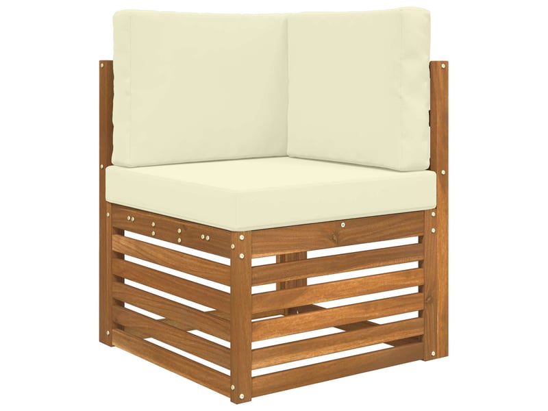  Coussin de canapé d'extérieur, coussin de chaise polyester crème 60 x 60 cm cf54074  - Conforama C