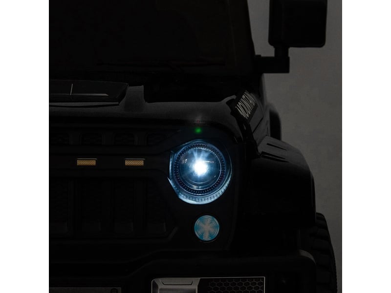  Voiture électrique pour enfant 12 v, télécommande parentale, 2 moteurs, 6,5 kmh, led, ceinture de sécurité – noir PTO_0YTD6O4D - Conforama D