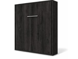 Lit escamotable vertical kola – seulement 34,5cm de profondeur, le confort d’un vrai lit-avec matelas-160x200-cadre carbone-façade carbone