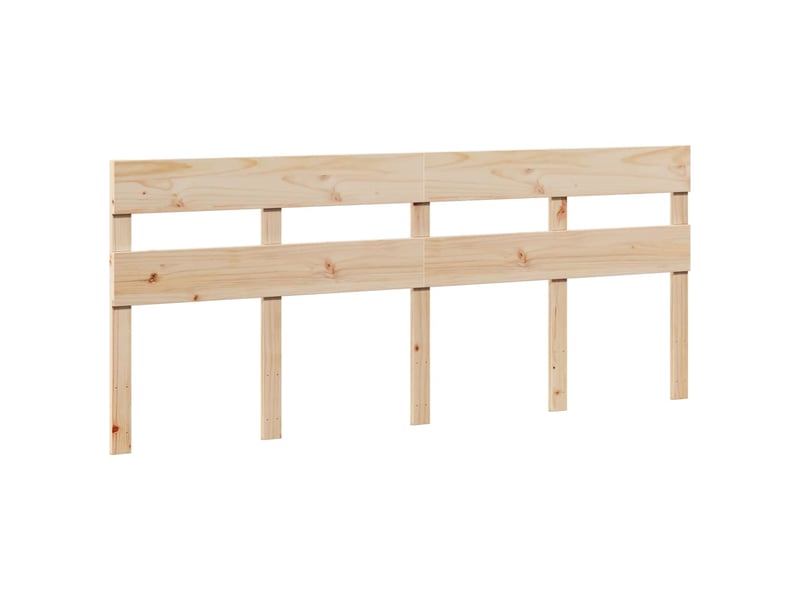  Lit double- lit adulte -  cadre de lit sans matelas 200x200 cm bois massif de pin  - Conforama D