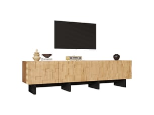 Meuble tv coloris naturel 180 cm <strong></strong> <strong></strong>