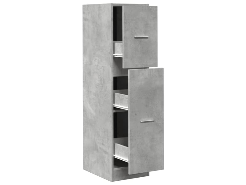  Meuble de rangement, armoire d'apothicaire gris béton 30x41x118 cm bois d'ingénierie  - Conforama A